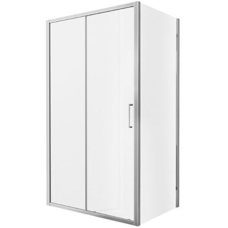 Душевой уголок Bravat Line 120x80 BS120.3101A профиль Хром стекло прозрачное, артикул BS120.3101A