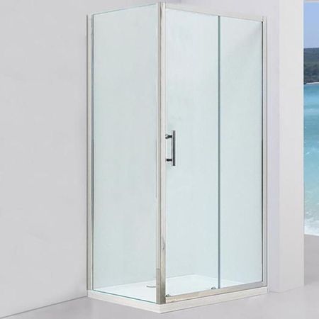 Душевой уголок Black&White Stellar Wind S108 90х120 прямоугольный профиль Серебристый хром стекло прозрачное, артикул 1089012