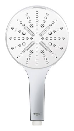 Ручной душ GROHE Rainshower SmartActive 130, 3 вида струй, белая луна (26574LS0), артикул 26574LS0