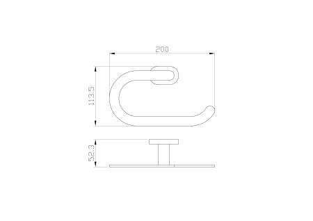 Кольцо для полотенец WONZON & WOGHAND FIRST, Хром (WW-8413), артикул WW-8413