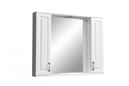 Зеркало-шкаф "Кармела 100/С", ольха белая