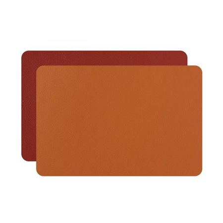 ADJ Прямоугольный плейсмат, 52x38 см., цвет: коньяк/бордо, артикул 1002.09/30