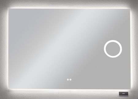 Xpertials SHIRA, зеркало 100х80 см, LED свет, вкл/выкл с диммером, антизапотеван, увеличит. зеркало, артикул 84354135-37027