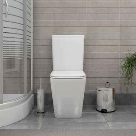 Унитаз напольный Maretti Umbria безободковый с микролифтом, UM10NBM42-844, белый, артикул UM10NBM42-844