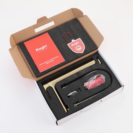 Смеситель для раковины Raglo R03.15.03, золотой сатин, артикул R03.15.03