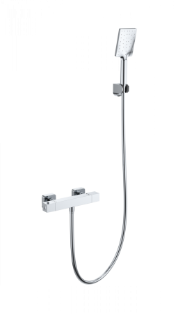 Смеситель для душа с термостатом WONZON & WOGHAND STAY 3, Хром (WW-B2062-A-CR)
