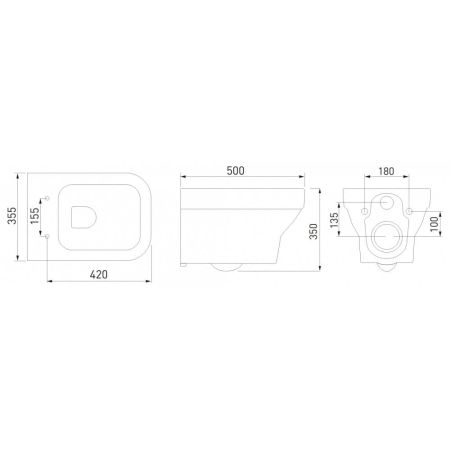 Комплект BERGES для монтажа  подвесного унитаза: инсталляция NOVUM525, кнопка S5 SoftTouch черная, унитаз LEVEL Rimless, сидение дюропласт Level Slim SO, микролифт, быстросъем