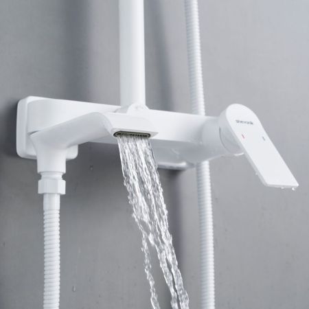 Душевая система Shevanik S4136C, белый