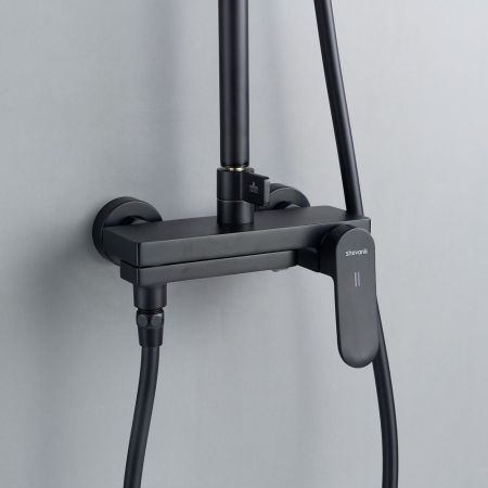 Душевая система Shevanik S4536H, черный, артикул S4536H