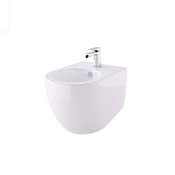 Hidra Tour, подвесное биде c крепежом, 52x35,5x33h см, цвет белый матовый