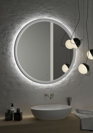 Зеркало с подсветкой ART&MAX Napoli AM-Nap-600-DS-F-Grey, артикул AM-Nap-600-DS-F-Grey