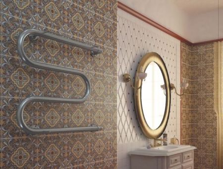 Водяной полотенцесушитель Ника Simple М1/СП 60x80 с полкой Хром