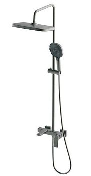 Душевая система HAIBA тропический душ, латунь, оружейная сталь (HB24831-3)