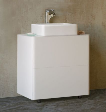 Тумба под раковину Raval Pure 75 Белая, артикул Pur.01.75/N/W
