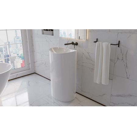 Умывальник WHITECROSS Stella 50x40 (белый глянец) иск. камень