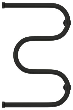 Полотенцесушитель водяной "М-обр.+" 600х400 Н. Г. 1" (Матовый Чёрный), артикул 31-4007-6040