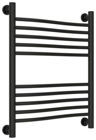 Полотенцесушитель водяной "ФЛЮИД+" 600х500 (Матовый Чёрный)