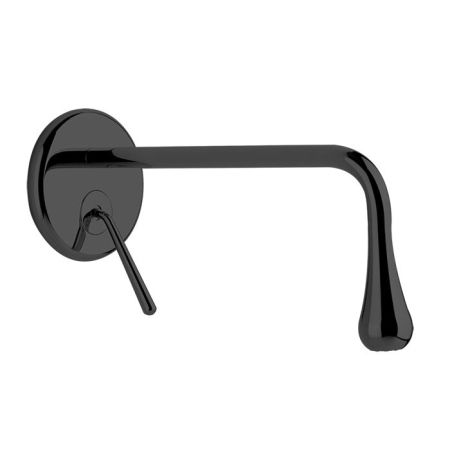 Gessi Goccia Встраиваемый однорычажный смеситель для раковины, излив 250мм(внешние части), цвет: черный