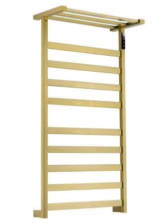 Полотенцесушитель электрический WONZON & WOGHAND FRANKFURT, Брашированное золото (WW-1029-BG), артикул WW-1029-BG