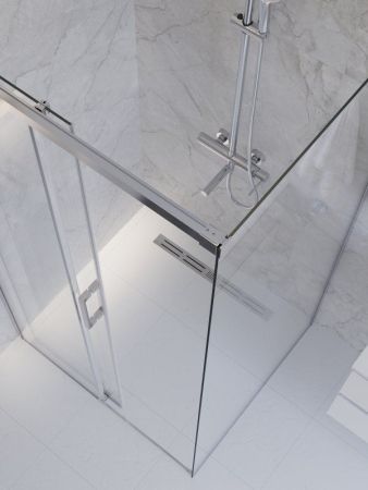 Душевой уголок CEZARES PLANE-AH-1 арт. PLANE-AH-1-140/100-C-CR, артикул PLANE-AH-1-140/100-C-CR