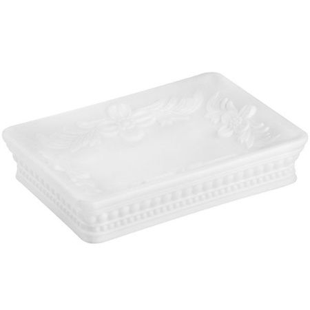 Мыльница настольная Elegance, белая