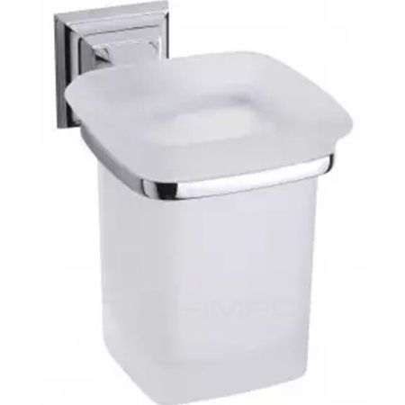 Стакан для зубных щеток Art&Max Zoe AM-G-6831 Хром Белый