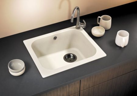 Кухонная мойка Polygran F-17 №26 50 Белая, артикул F-17 №26 (Белый)