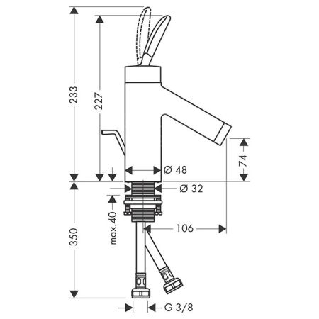 AX Starck Cмеситель для раковины , цвет шлифованная бронза, артикул 10010140