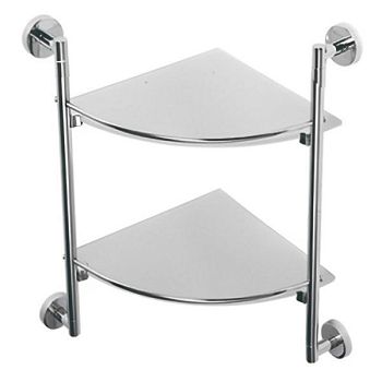 Полка стеклянная угловая D-Lin D262100, хром