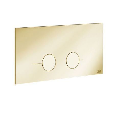GESSI Клавиша смыва для унитаза, двойная, для систем инсталляций Viega Prevista, цвет Gold PVD, артикул 54621#246