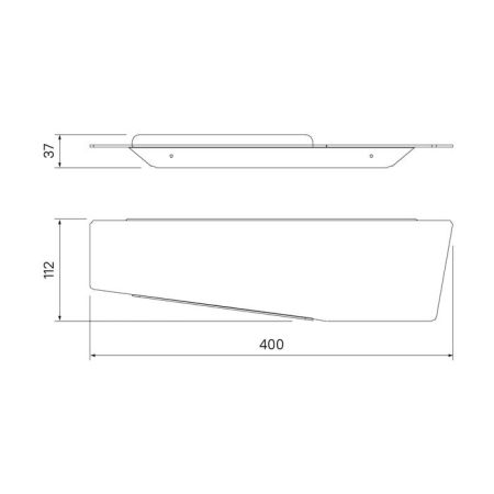 Полка нержавеющая сталь хром IDDIS Slide (SLISC00i44), артикул SLISC00i44