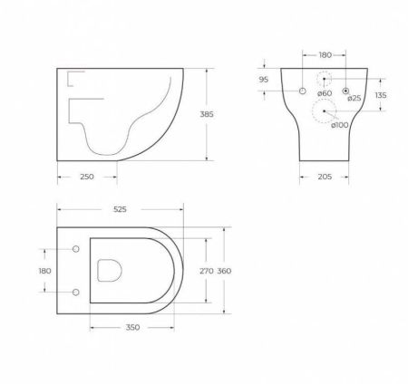 Унитаз подвесной безободковый BELBAGNO ONDA, артикул BB901SC