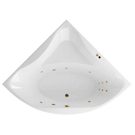 Ванна EXCELLENT Glamour 150x150 "LINE" (золото), артикул WAEX.GLA15.LINE.GL