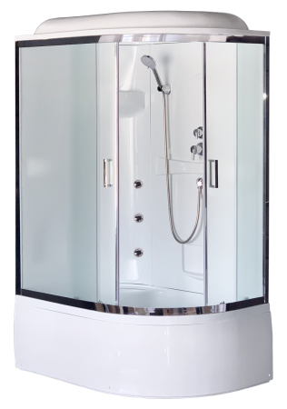 Душевая кабина Royal Bath RB 8120BK2-M-CH (матовое) левая