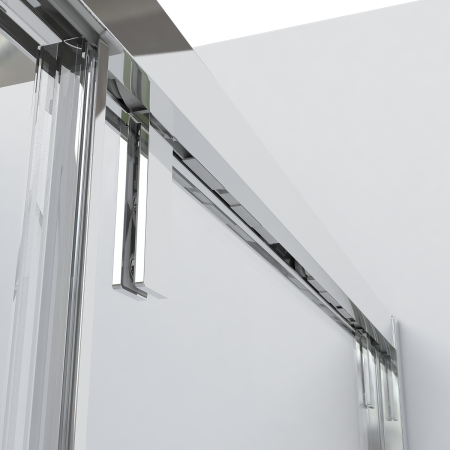 Душевая дверь Lugano VDS-1L140CLB-1, 1400, черный, стекло прозрачное, артикул VDS-1L140CLB-1