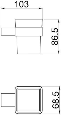 Стакан Allen Brau Infinity 6.21002-00 белый/хром, артикул 6.21002-00