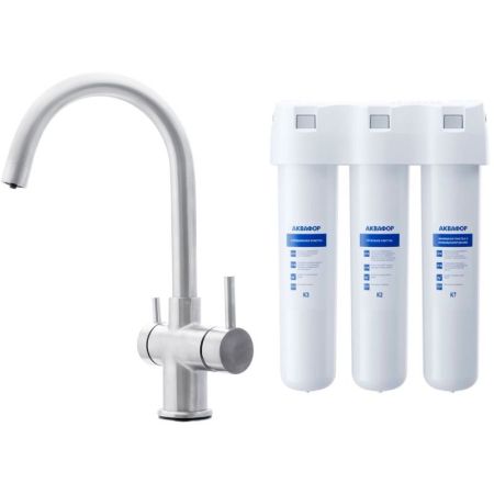 Смеситель для кухни Swedbe Selene Plus 8040K с фильтром Нержавеющая сталь