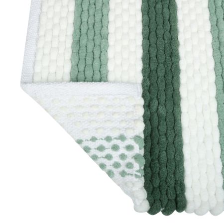 Коврик для ванной комнаты FIXSEN AMBER FX-8040Y, зеленый/белый, артикул FX-8040Y