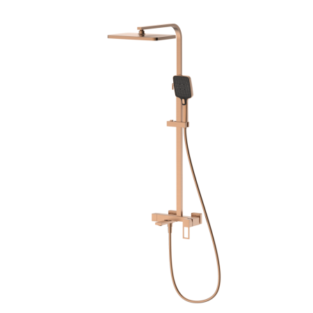 Душевая система со смесителем DQ Dortmund браш.роз.золото (DA1713733), артикул DA1713733