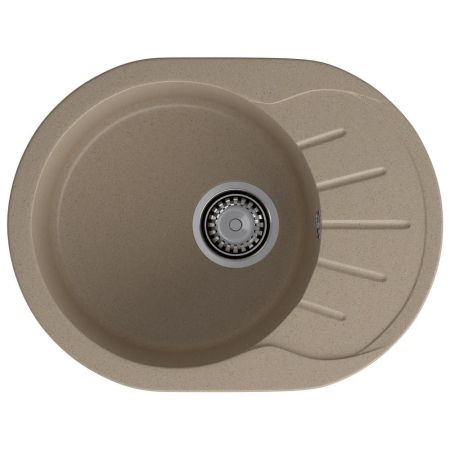 Кухонная мойка GranFest RONDO 580L, песок, артикул R-580L песочный
