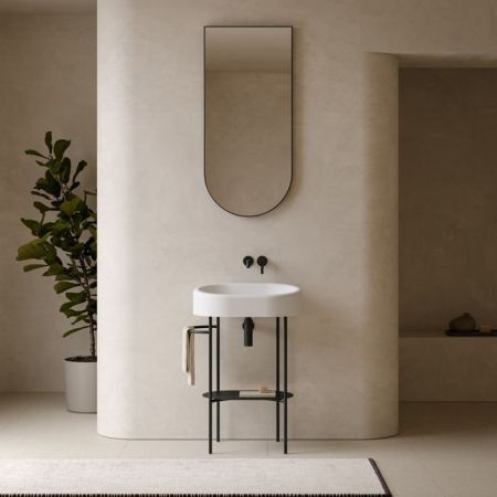 Зеркало, Globo, LALITA, прямоугольное, ширина, мм-510, высота, мм-1100, тип установки-настенный, горизонтальная или вертикальная, без подсветки, рама-есть, цвет рамы-черный матовый