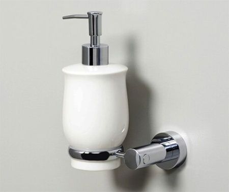 Дозатор для жидкого мыла WasserKRAFT K-24299 Хром Белый Дозатор для жидкого мыла WasserKRAFT K-24299 Хром Белый