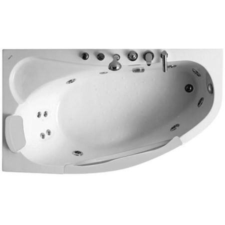 Акриловая ванна Gemy G9046 B 161х96 L с гидромассажем, артикул G9046BL