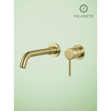 Смеситель для раковины встраиваемый FILARETE Roun FL4020MG, матовое золото, артикул FL4020MG