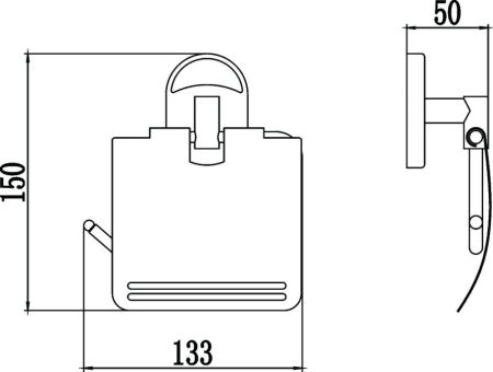 Держатель для туалетной бумаги Savol S-007051, хром, артикул S-007051