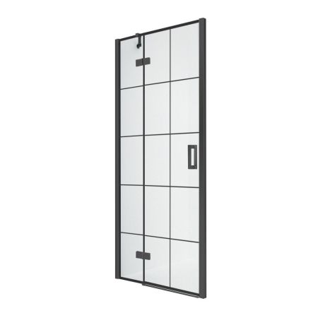 Дверь в нишу NEW TRENDY NEW RENOMA BLACK L 90x195 D-0271A (черный), артикул D-0271A