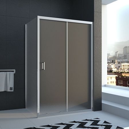 Душевой уголок Rovigo 110х120х185 Рифленое хром RV046-110120PR-02-19C1, артикул RV046-110120PR-02-19C1(VN46-110-02-19C1+KP03-120-02-19C1)