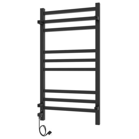 Полотенцесушитель электро "Астор ЧКЧ9 350х700", черный муар, правый