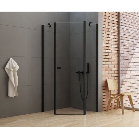 Душевое ограждение NEW TRENDY NEW SOLEO BLACK 90x90x195 K-0613 (черный), артикул K-0613