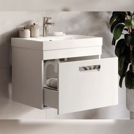 Тумба под раковину подвесная Velvex Estea tp.EST.MOD.60.1Y, 60 см, артикул tp.EST.MOD.60.1Y